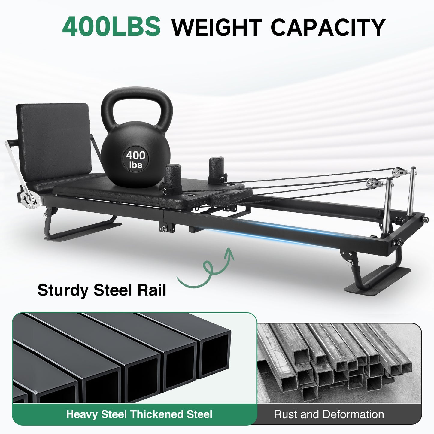 91" Metal Pilates Reformer